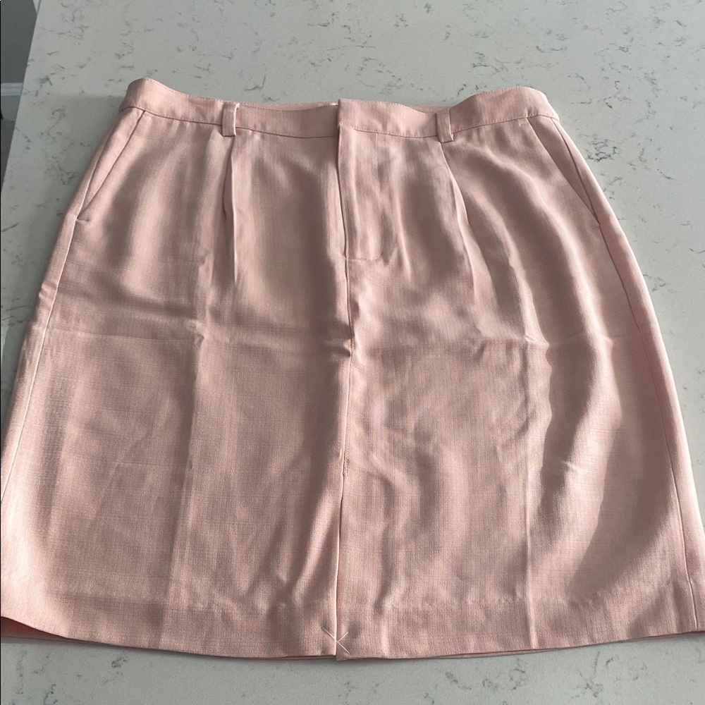 J. Crew Light Pink Skirt, linen.